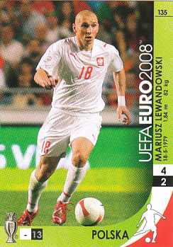 Mariusz Lewandowski Poland Panini Euro 2008 Card Game #135